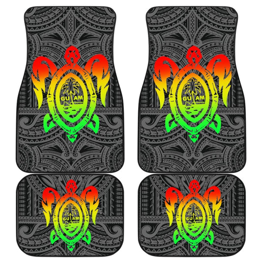 Guam Tribal Turtle Guam Pattern Car Floor Mats 210803 - YourCarButBetter