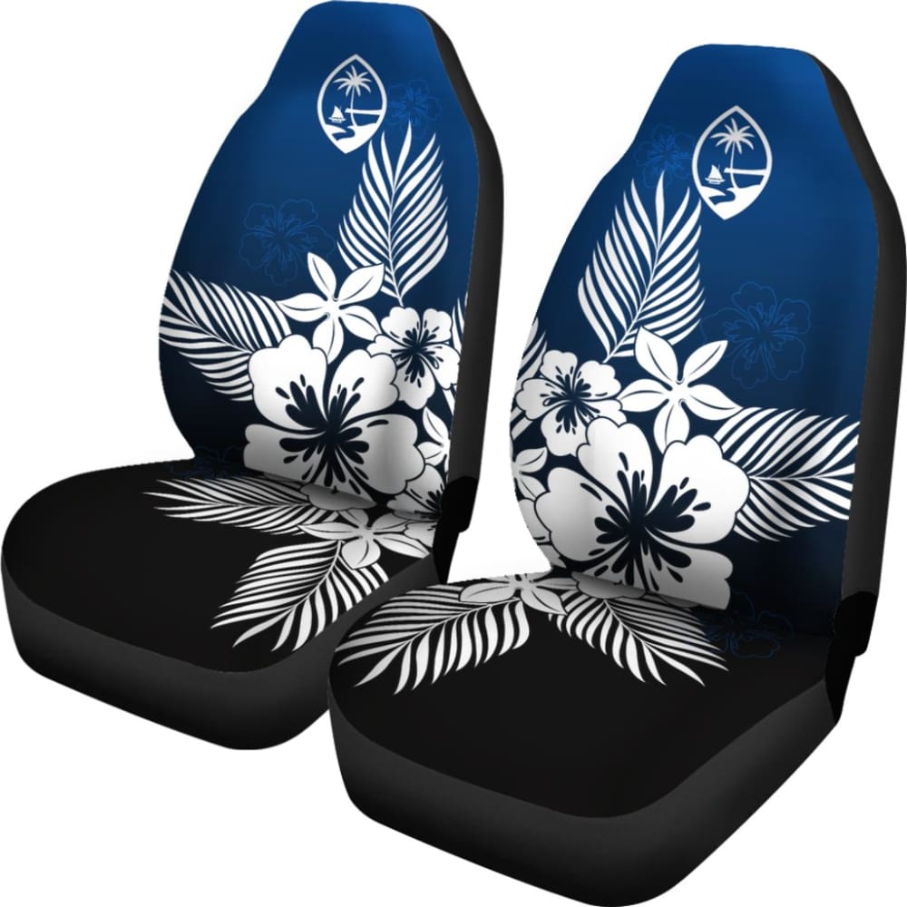 Guam Tropical Hibiscus Blue Car Seat Covers 093223 - YourCarButBetter