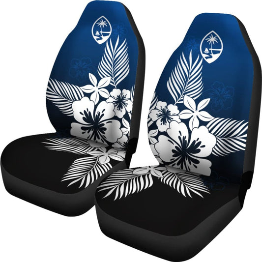 Guam Tropical Hibiscus Blue Car Seat Covers 093223 - YourCarButBetter