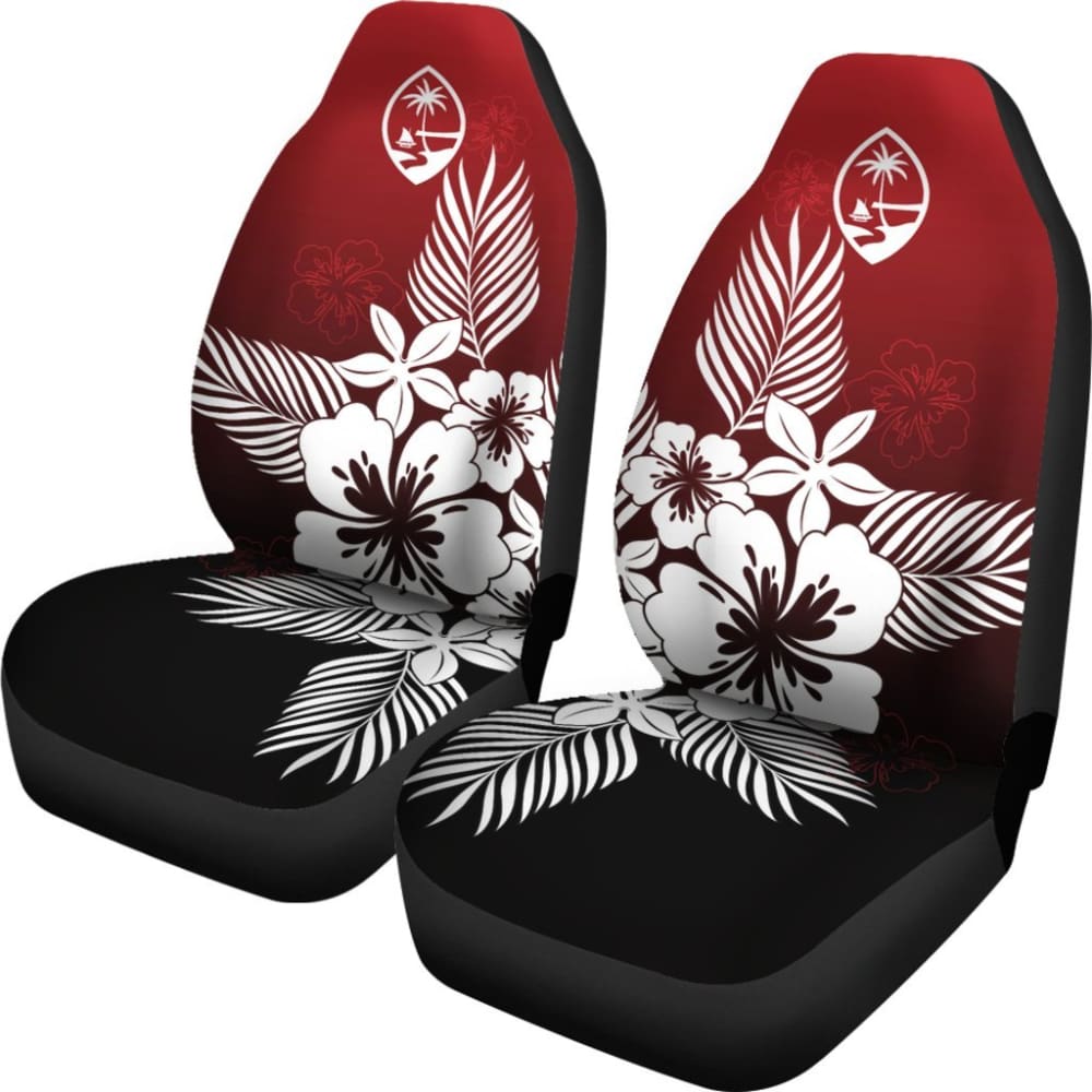 Guam Tropical Hibiscus Red Car Seat Covers 093223 - YourCarButBetter