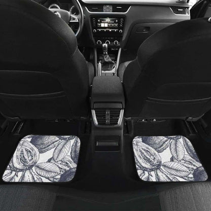 Guava Tropical Hand Drawn Pattern Front And Back Car Mats 105905 - YourCarButBetter