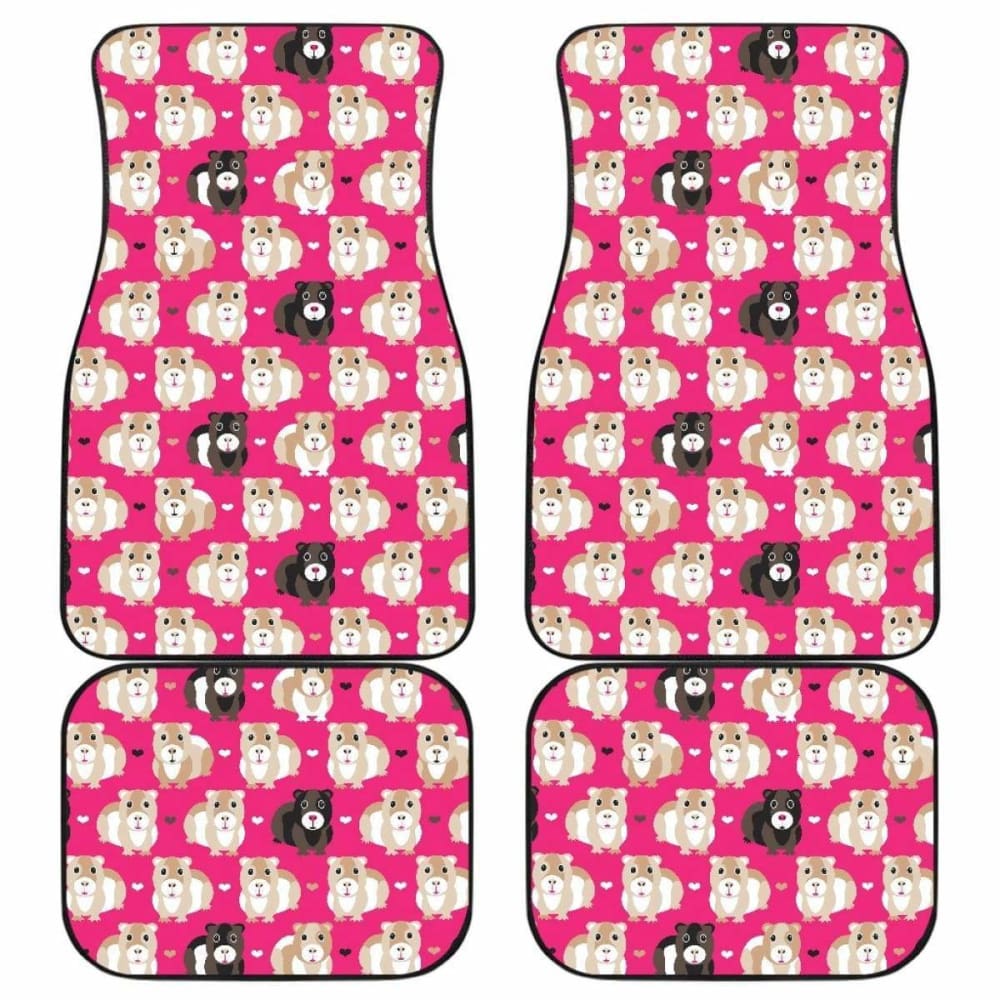 Guinea Pig Pattern Print Design 01 Front And Back Car Mats 221205 - YourCarButBetter