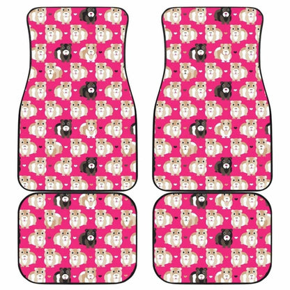 Guinea Pig Pattern Print Design 01 Front And Back Car Mats 221205 - YourCarButBetter