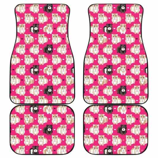 Guinea Pig Pattern Print Design 01 Front And Back Car Mats 221205 - YourCarButBetter