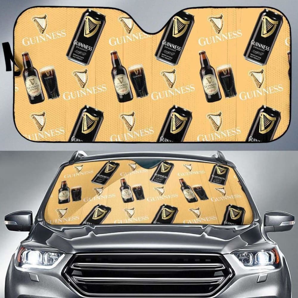Guinness Car Sun Shade Auto Sun Visor For Beer Lover 102507 - YourCarButBetter