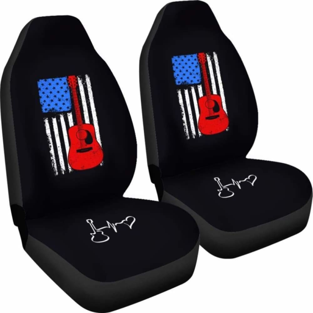 Guitar Flag Car Seat Cover 221205 - YourCarButBetter