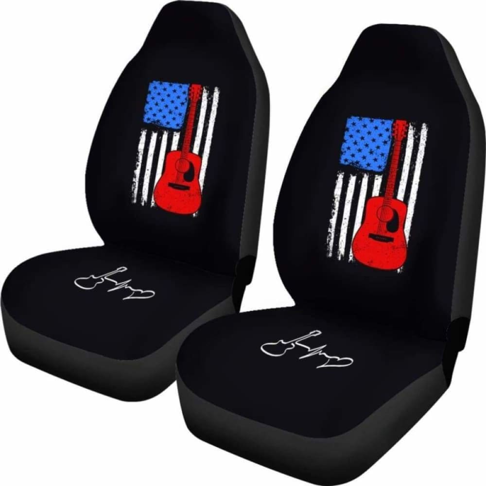 Guitar Flag Car Seat Cover 221205 - YourCarButBetter