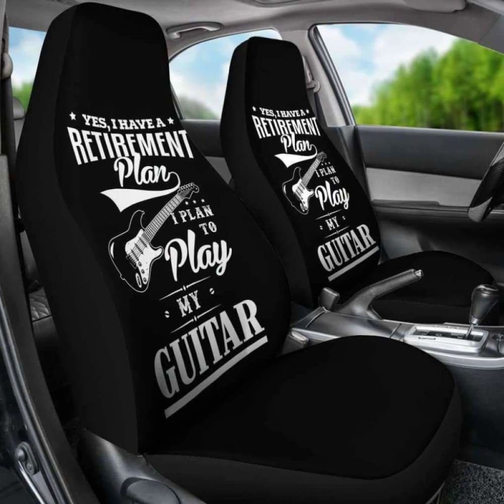 Guitar Retirement Plan Car Seat Covers 221205 - YourCarButBetter