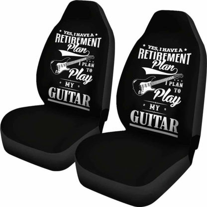 Guitar Retirement Plan Car Seat Covers 221205 - YourCarButBetter