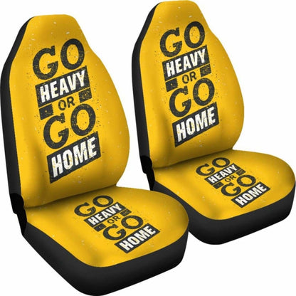 Gym Car Seat Covers - Go Heavy Or Go Home - 04 192609 - YourCarButBetter