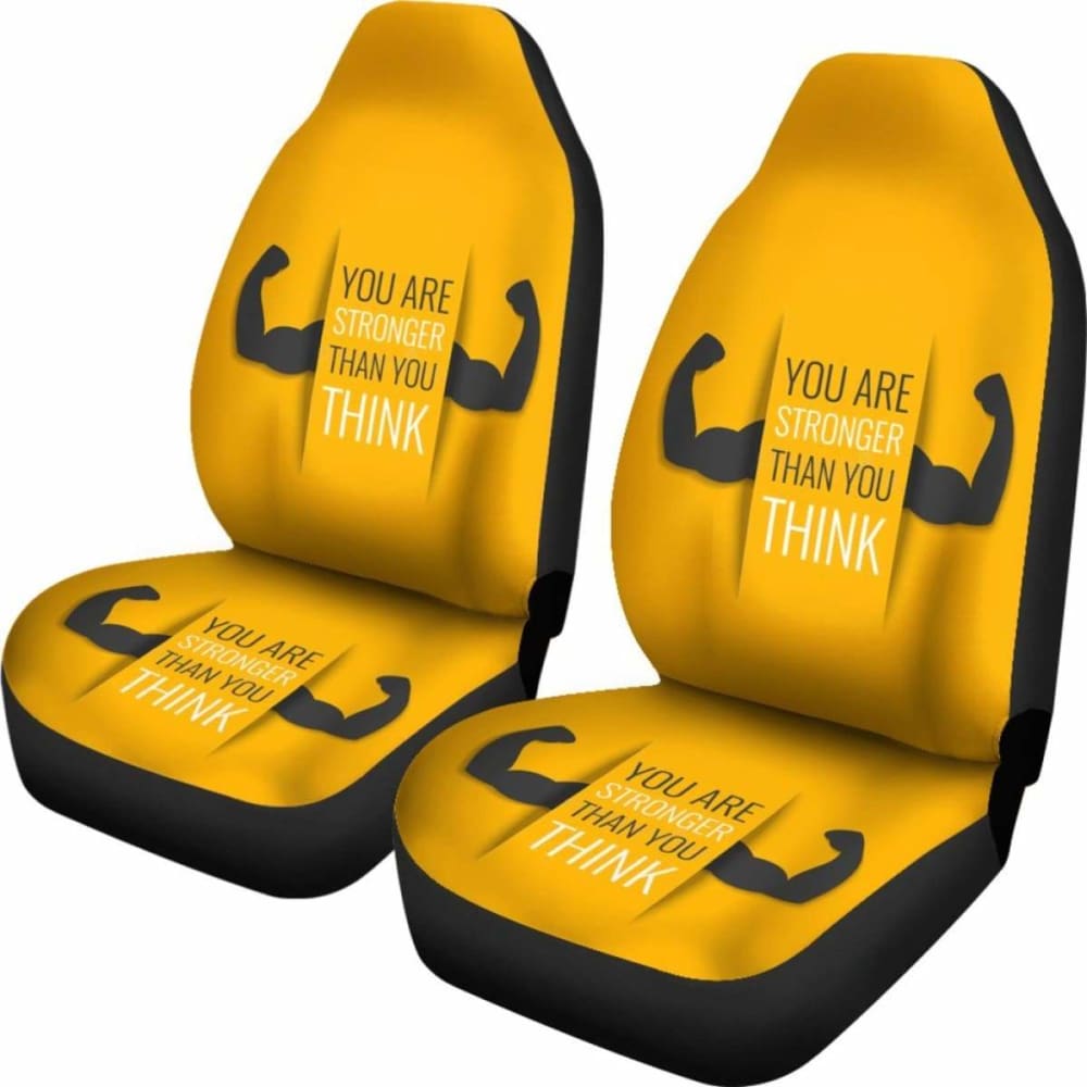 Gym Car Seat Covers - Gym Slogan - 04 192609 - YourCarButBetter