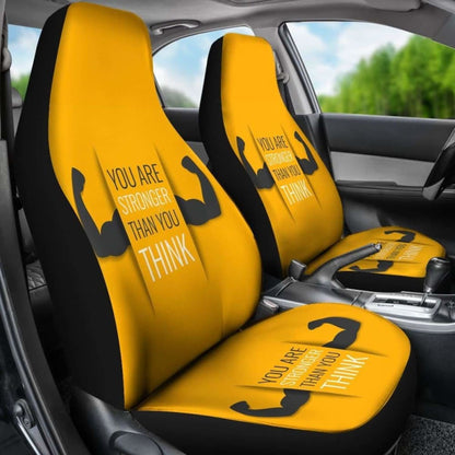 Gym Car Seat Covers - Gym Slogan - 04 192609 - YourCarButBetter