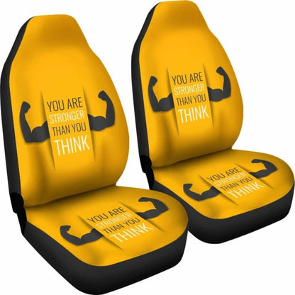 Gym Car Seat Covers - Gym Slogan - 04 192609 - YourCarButBetter
