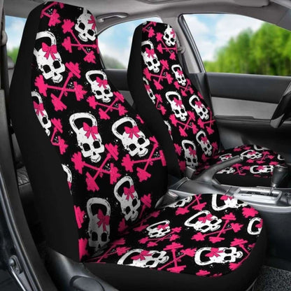 Gym Skull Car Seat Covers 192609 - YourCarButBetter
