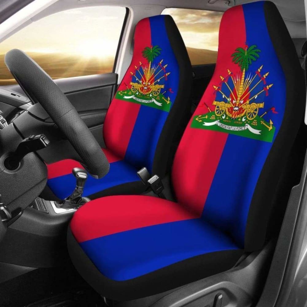Haiti Coat Of Arms Car Seat Covers 153908 - YourCarButBetter