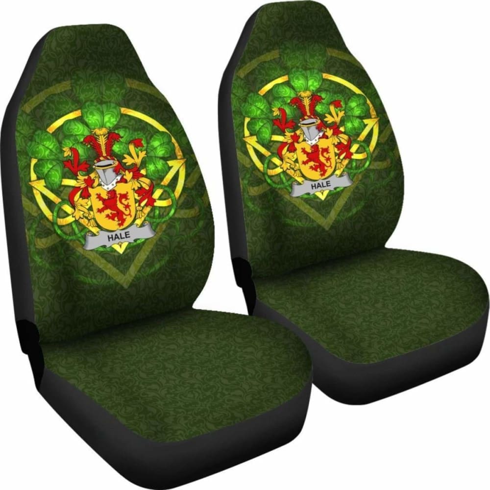 Hale Or Mchale Ireland Car Seat Cover Celtic Shamrock (Set Of Two) 154230 - YourCarButBetter