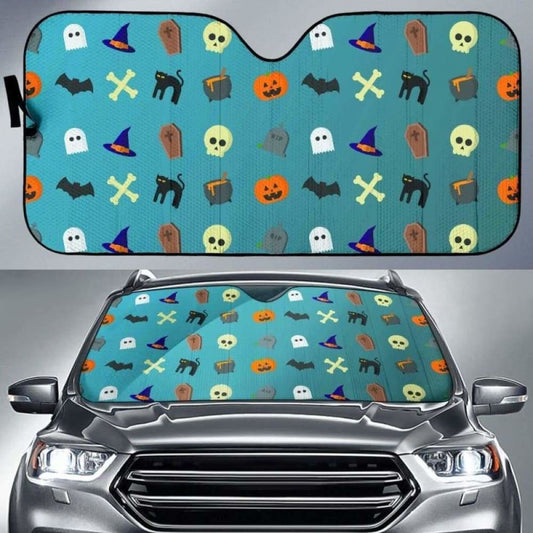 Halloween Car Sunshades 085424 - YourCarButBetter