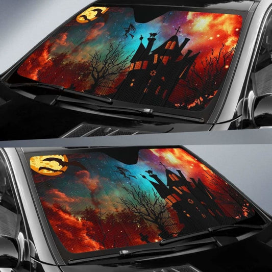 Halloween Cartoon Sun Shade Amazing Best Gift Ideas 085424 - YourCarButBetter
