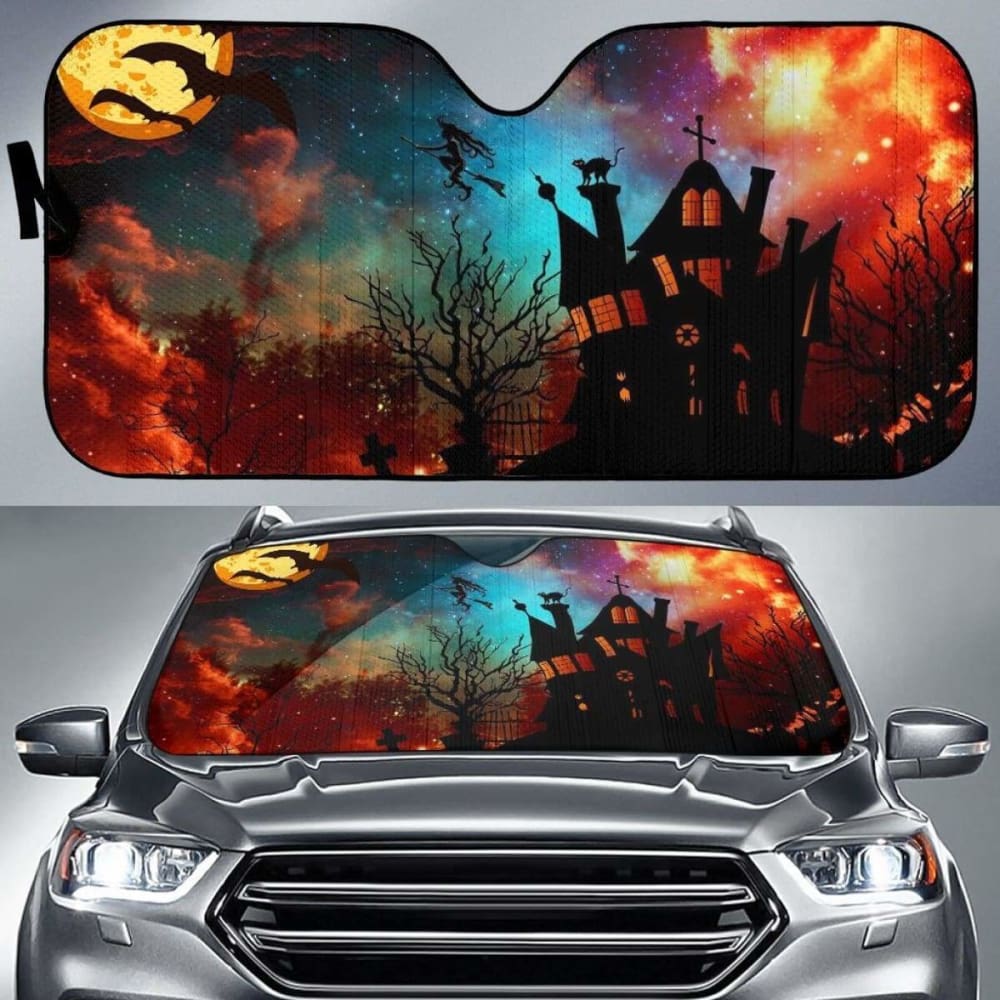 Halloween Cartoon Sun Shade Amazing Best Gift Ideas 085424 - YourCarButBetter