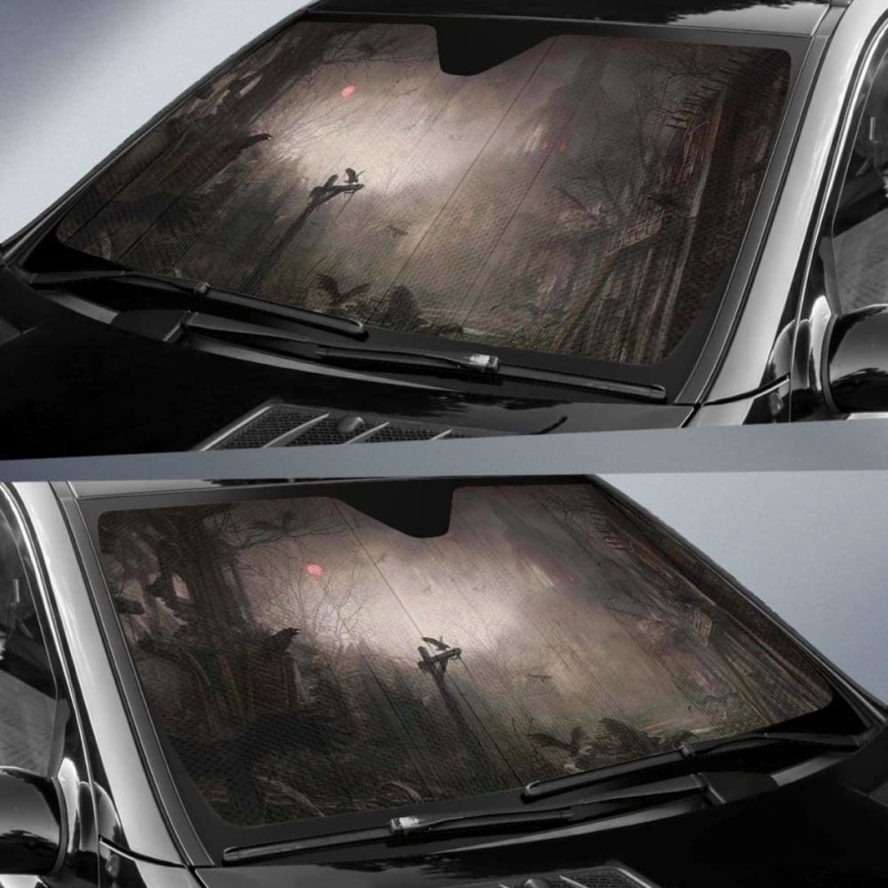Halloween Castle Art Sun Shade Amazing Best Gift Ideas 085424 - YourCarButBetter