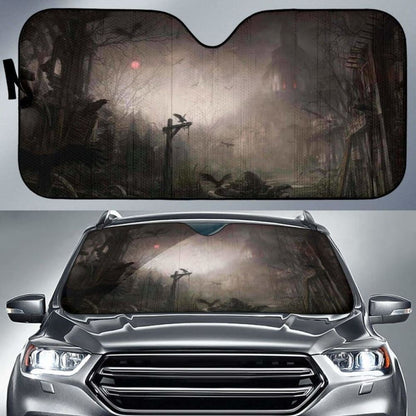 Halloween Castle Art Sun Shade Amazing Best Gift Ideas 085424 - YourCarButBetter