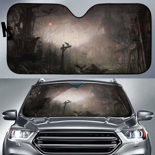 Halloween Castle Art Sun Shade Amazing Best Gift Ideas 085424 - YourCarButBetter