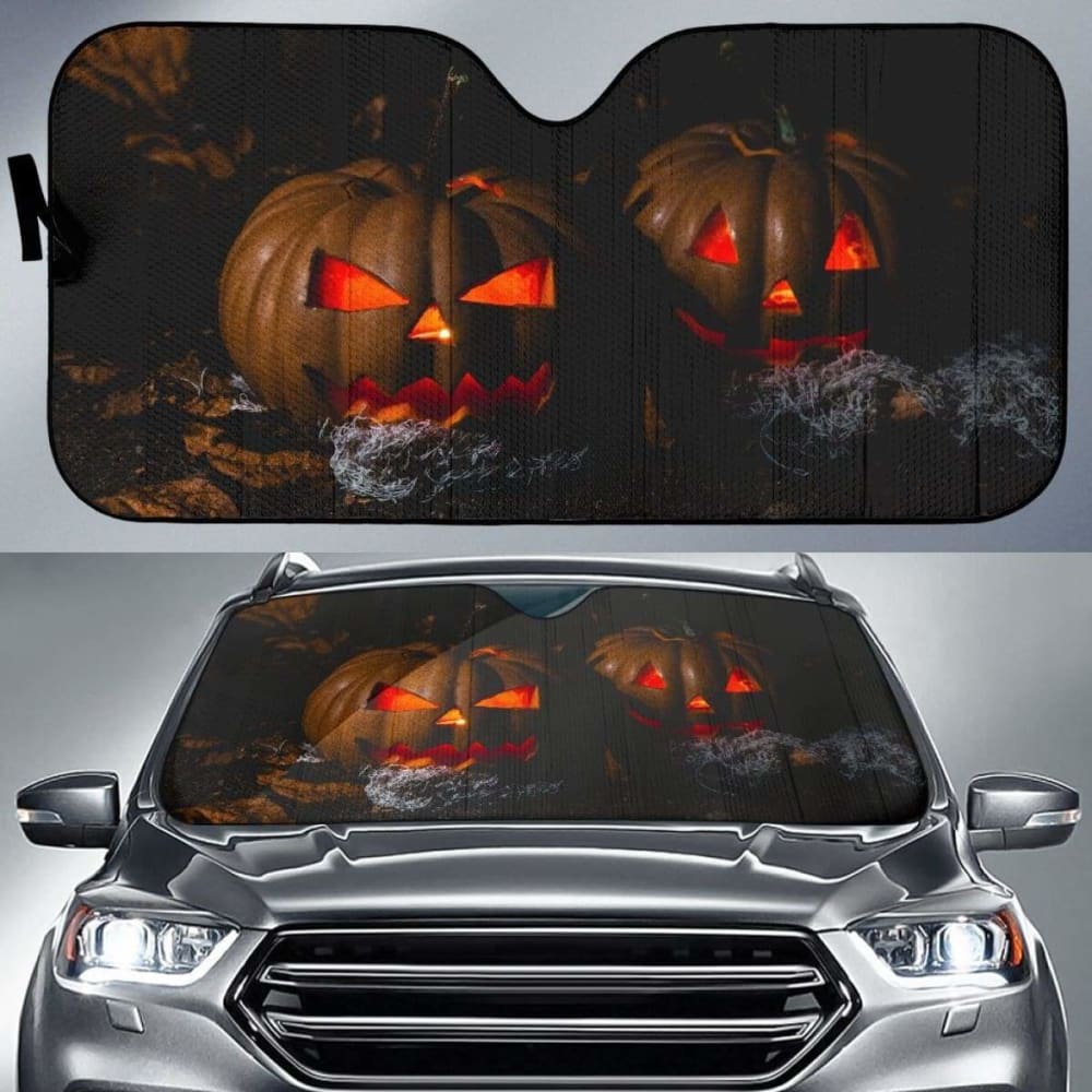 Halloween Cool Pumpkins Sun Shade Amazing Best Gift Ideas 085424 - YourCarButBetter