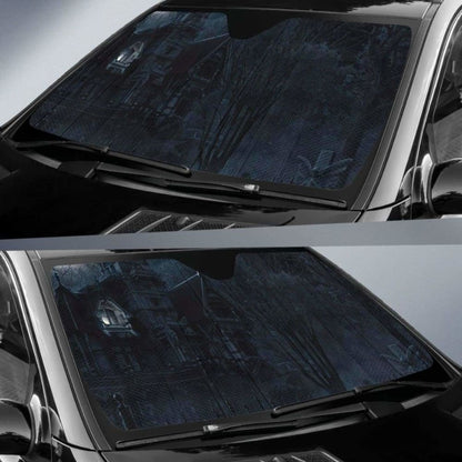 Halloween Dark House Sun Shade Amazing Best Gift Ideas 085424 - YourCarButBetter