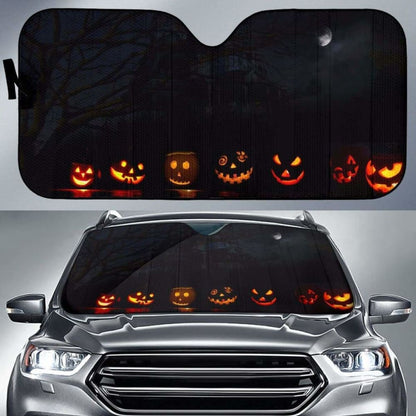 Halloween Dark Pumkins Sun Shade Amazing Best Gift Ideas 085424 - YourCarButBetter