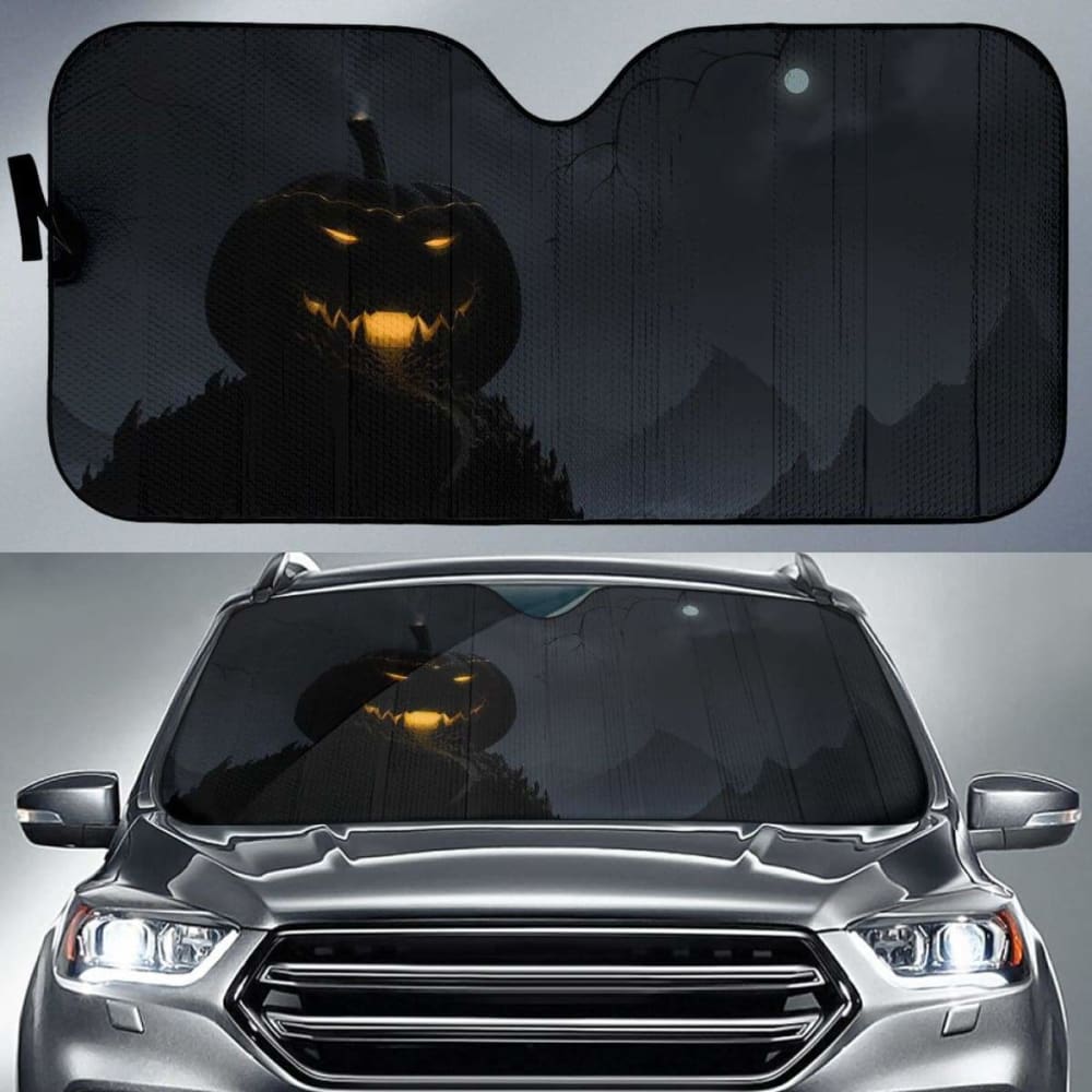 Halloween Dark Pumpkin Sun Shade Amazing Best Gift Ideas 085424 - YourCarButBetter