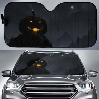 Halloween Dark Pumpkin Sun Shade Amazing Best Gift Ideas 085424 - YourCarButBetter