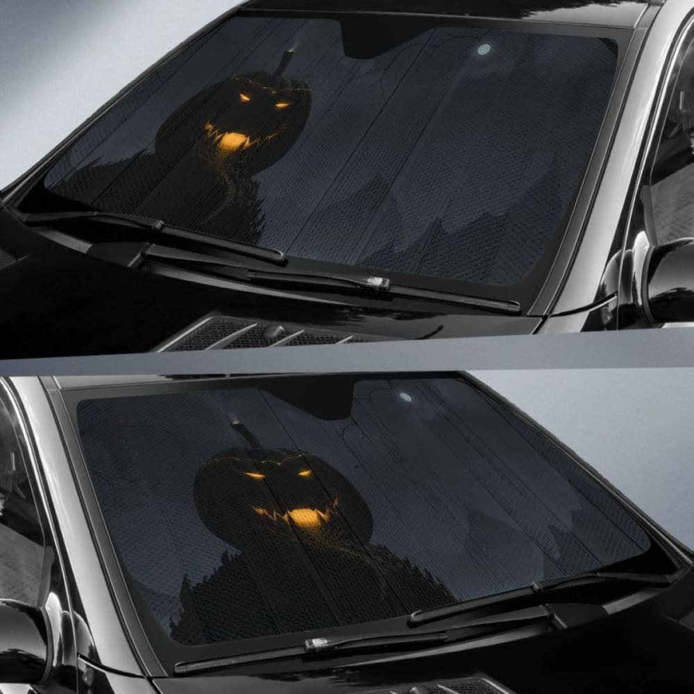 Halloween Dark Pumpkin Sun Shade Amazing Best Gift Ideas 085424 - YourCarButBetter