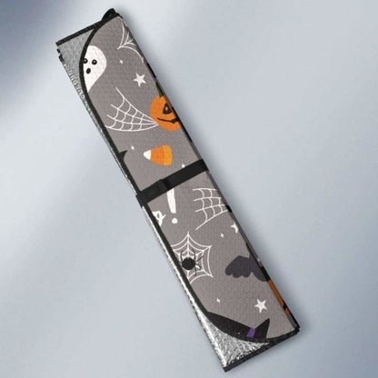 Halloween Design Pattern Car Auto Sun Shades 085424 - YourCarButBetter