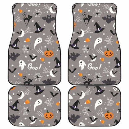 Halloween Design Pattern Front And Back Car Mats 102802 - YourCarButBetter
