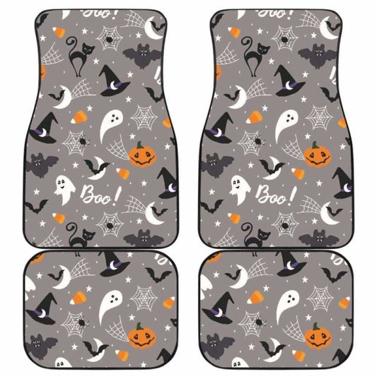 Halloween Design Pattern Front And Back Car Mats 102802 - YourCarButBetter