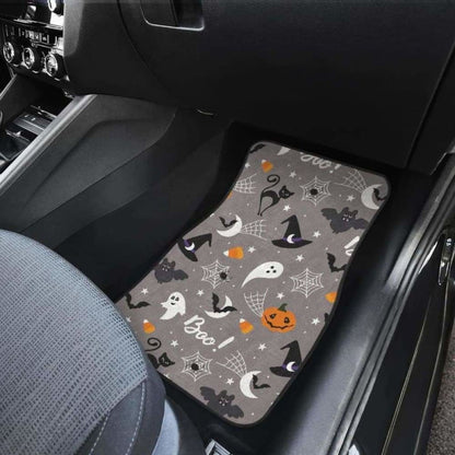 Halloween Design Pattern Front And Back Car Mats 102802 - YourCarButBetter