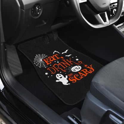 Halloween Eat Drink and Be Scary Car Floor Mats 211501 - YourCarButBetter