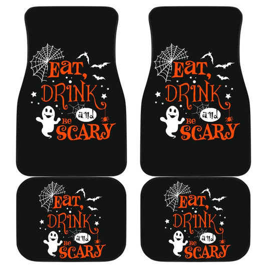 Halloween Eat Drink and Be Scary Car Floor Mats 211501 - YourCarButBetter
