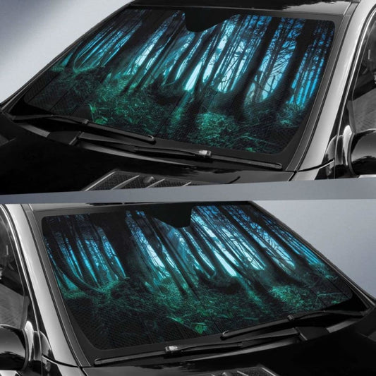 Halloween Haunted Forrest Sun Shade Amazing Best Gift Ideas 085424 - YourCarButBetter