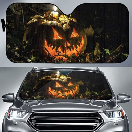 Halloween Haunted Pumpkin Sun Shade Amazing Best Gift Ideas 085424 - YourCarButBetter