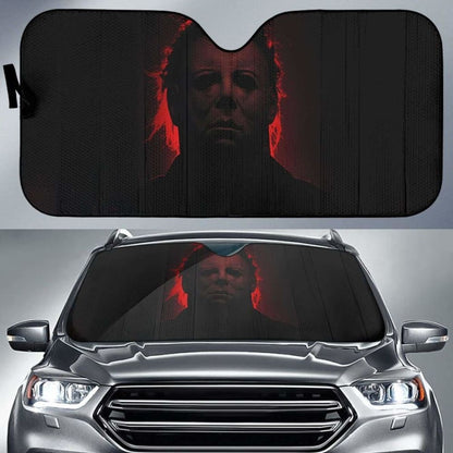Halloween Michael Myers Sunshade Amazing Best Gift Ideas 085424 - YourCarButBetter