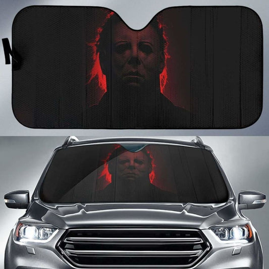 Halloween Michael Myers Sunshade Amazing Best Gift Ideas 085424 - YourCarButBetter