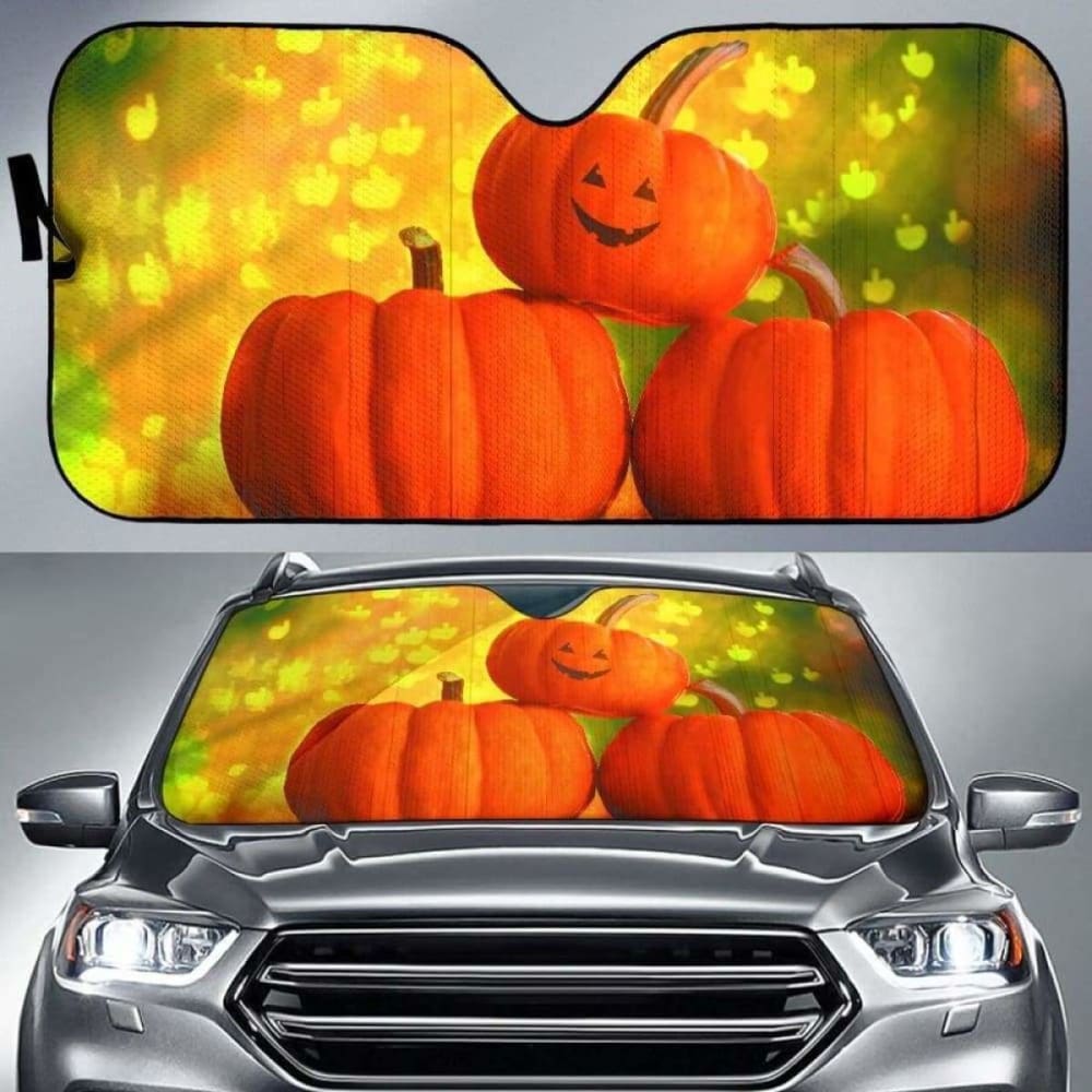Halloween Pumpkin Car Sun Shade 085424 - YourCarButBetter