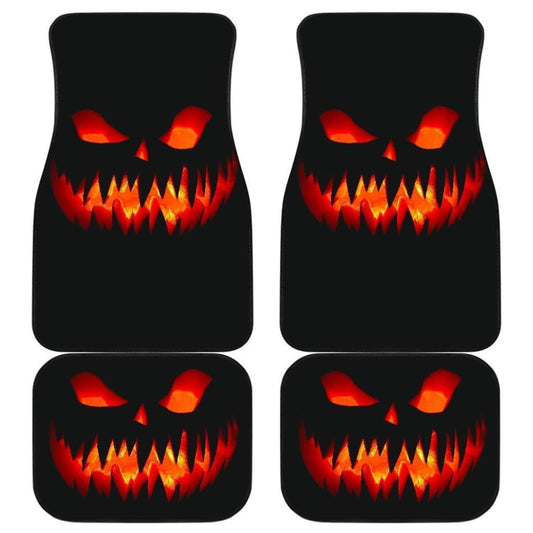 Halloween Pumpkin Evil Car Floor Mats 101819 - YourCarButBetter