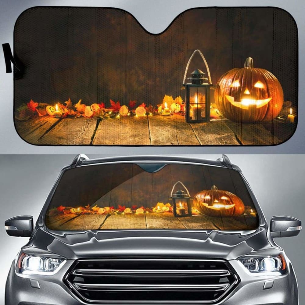 Halloween Pumpkin Sun Shade Amazing Best Gift Ideas 085424 - YourCarButBetter