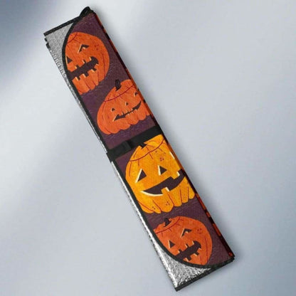 Halloween Pumpkins Auto Sun Shades 085424 - YourCarButBetter