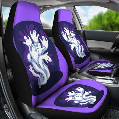 Halloween Spooky Ghost Car Seat Covers 102802 - YourCarButBetter