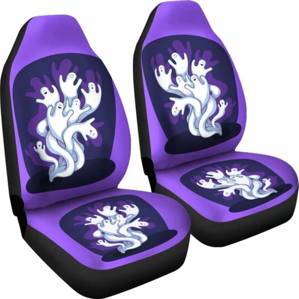 Halloween Spooky Ghost Car Seat Covers 102802 - YourCarButBetter