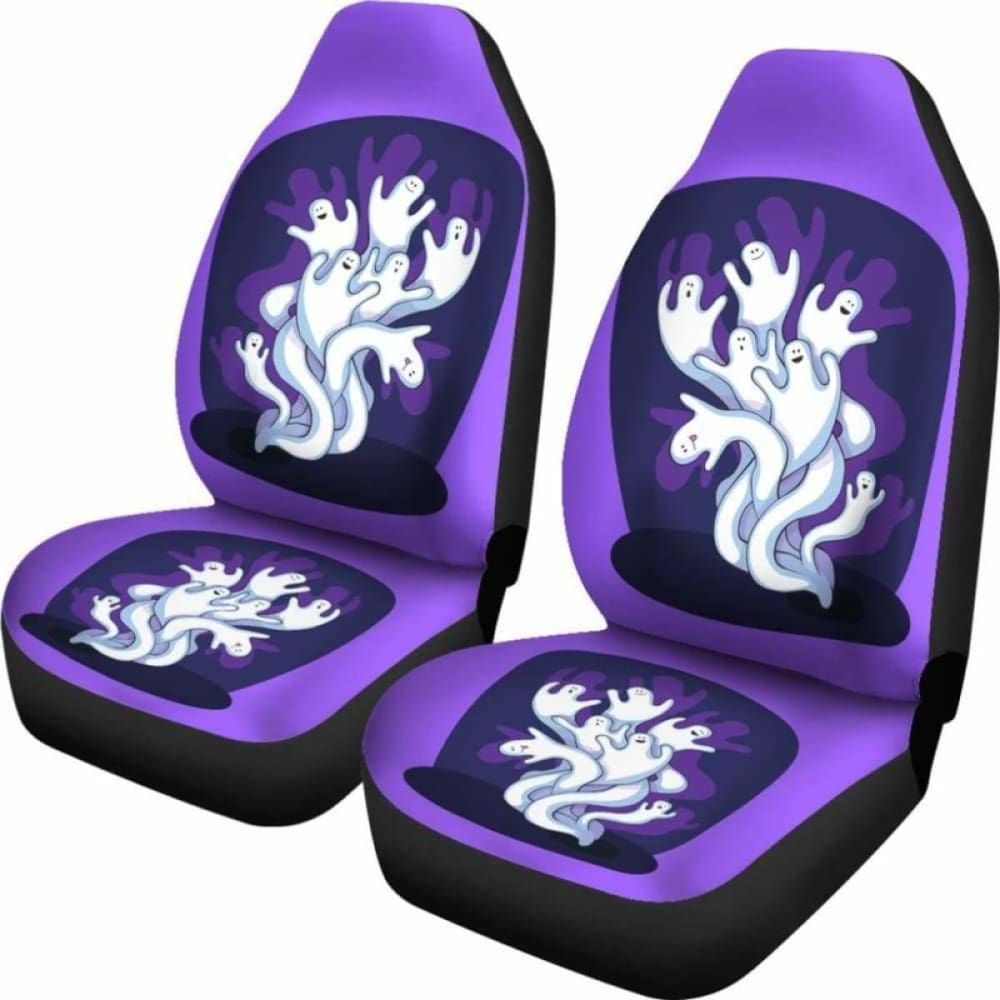 Halloween Spooky Ghost Car Seat Covers 102802 - YourCarButBetter