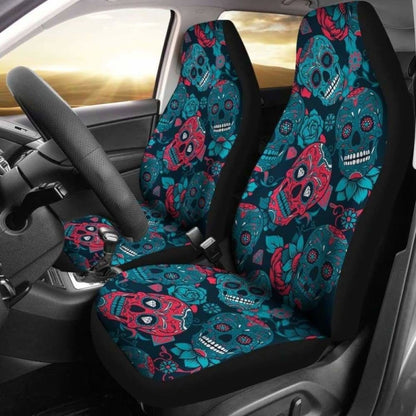 Halloween Sugar Skull Car Seat Covers 101207